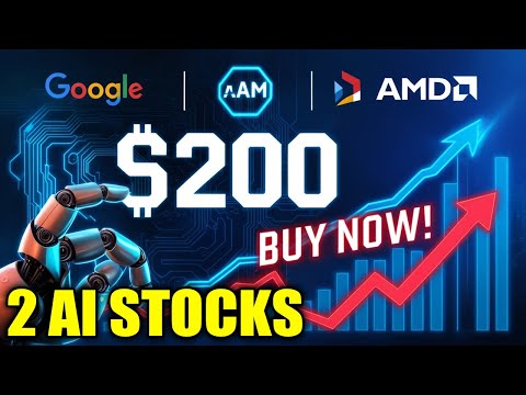 TOP 2 AI Stocks to Buy NOW with Just $200! | Google &amp; AMD AI Revolution 🚀