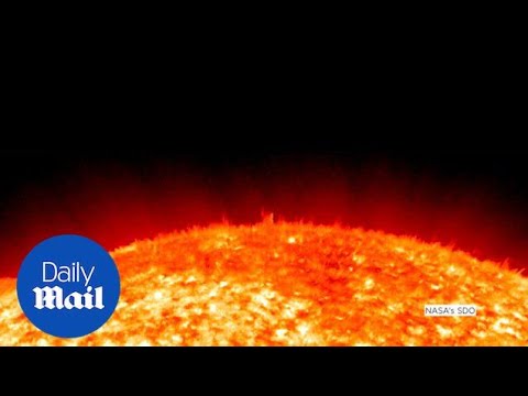 NASA study reveals origins of plasma spicules on sun&#039;s surface - Daily Mail