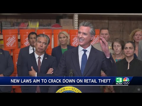 Gov. Newsom signs new California laws to crack down on retail theft