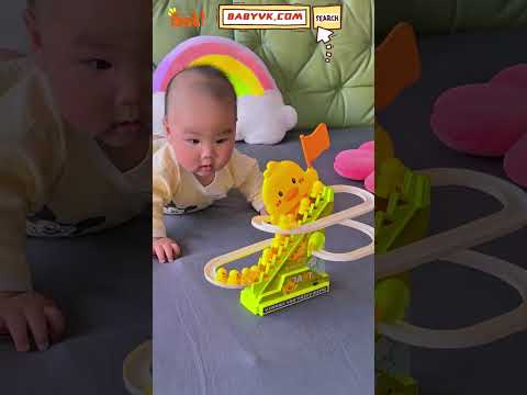 Looking for a Fun Way to Boost Your Baby’s Focus? Try the Duck Climbing Stairs Toy! #Toys