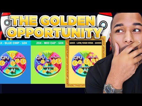 🔥The &quot;GOLDEN OPPORTUNITY&quot; To Make $MILLIONS In Ai Crypto! - ALL IN THIS VIDEO!! #1