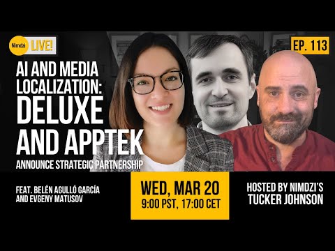 AI and Media Localization - Deluxe and Apptek announce strategic partnership