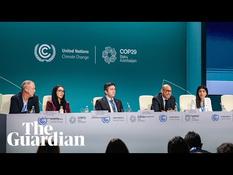 Cop29: world leaders speak after report finds climate pledges not kept – watch live