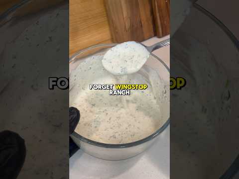 Wingstop Ranch 🔥 recipe ⬇️ #wingstop #ranch #ranchdressing #wings #chickenwings