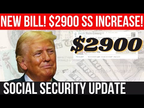 $2900 SOCIAL SECURITY INCREASE IN NEW BILL! SENATE SPEECH! SSA SSI SSDI Payments | Social Security U