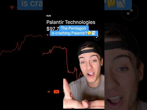 The Pentagon is crashing Palantir stock??