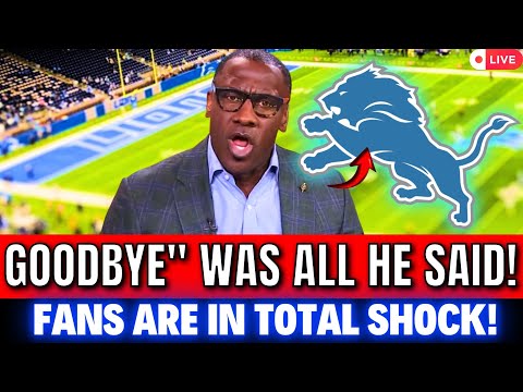 LIONS RELEASE PLAYER IN SHOCKING MOVE! EVERYONE&#039;S REACTION WAS UNEXPECTED! DETROIT LIONS NEWS