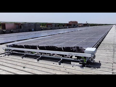 LOTUS A4000 | Fully autonomous solar panel cleaning solution.