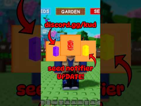 HUGE stock notifier update Grow a garden #growagarden #discord