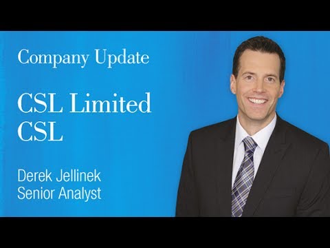 CSL Limited (ASX:CSL): Derek Jellinek, Senior Analyst