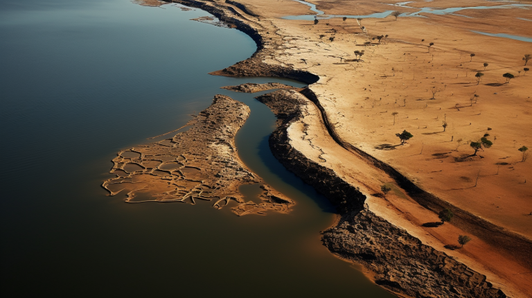 Nível de água no porto da Amazônia no Brasil atinge o ponto mais baixo em 121 anos devido à seca
