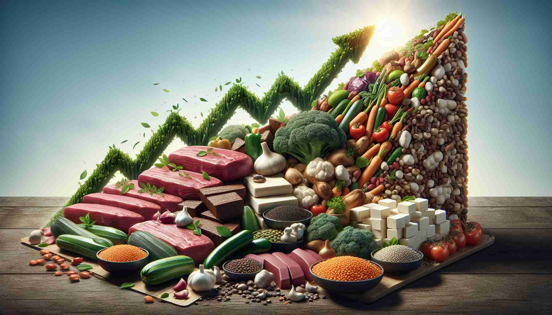 Rising Demand for Sustainable Plant-Based Alternatives Challenges Traditional Meat Industry 