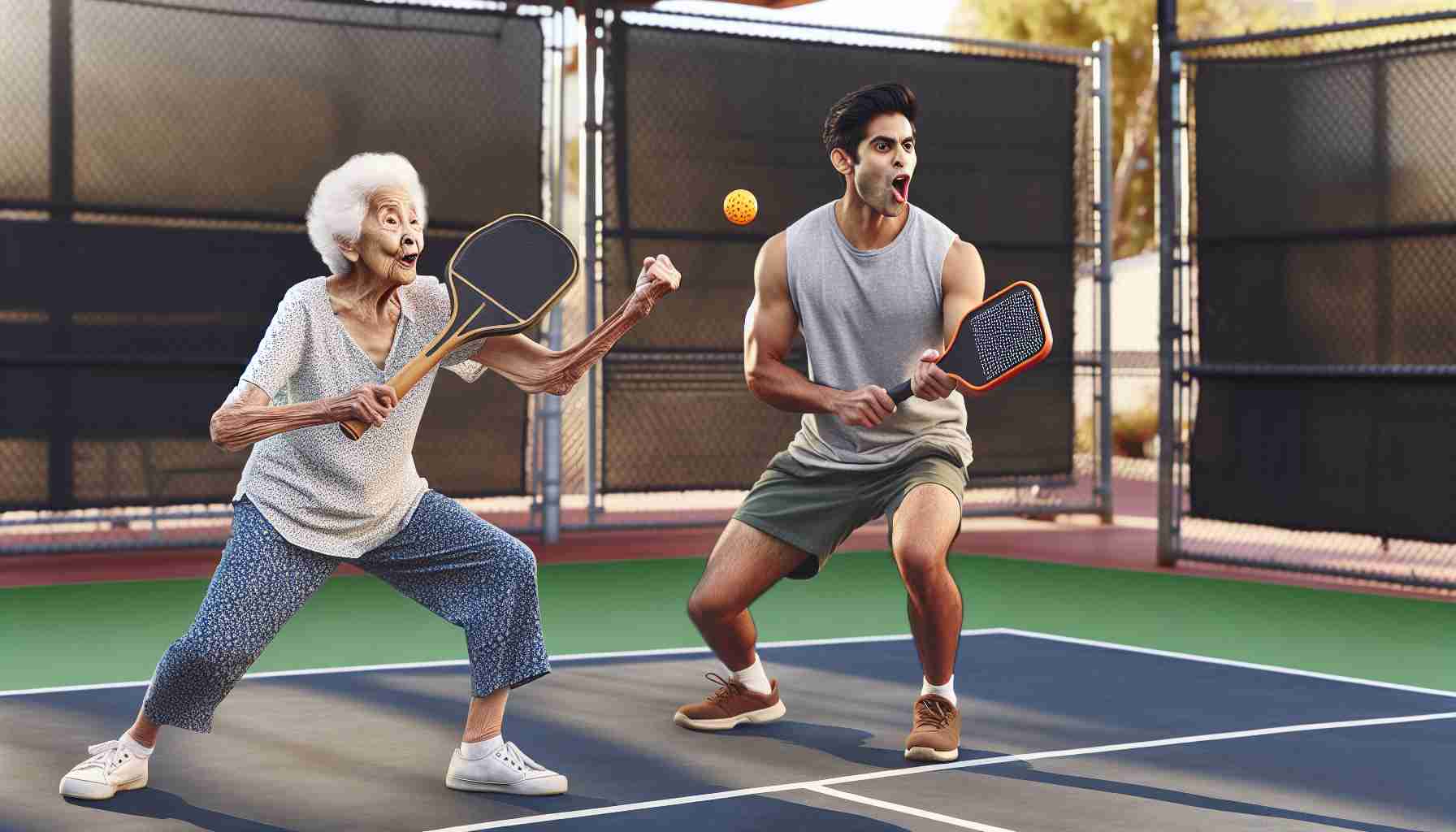 Unexpected Duo Shines on the Pickleball Court! You Won't Believe Their Energy! 